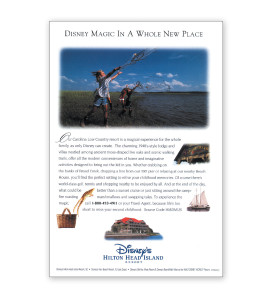 disney hilton head island club resorts print ad marketing research advertising agency sountheasten travel tourism