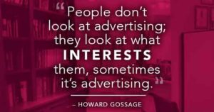 ceo quote howard gossage advertising marketing research